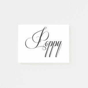 Post-it® Son nom est Poppy Calligraphy