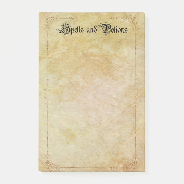 Post-it® Sorts et Potions (Devant)