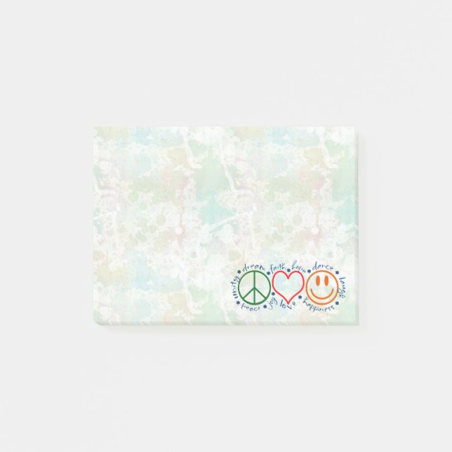 Post-it® Sourire d'amour de paix (Devant)