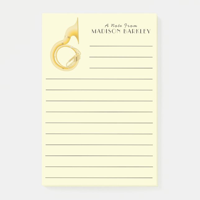 Post-it® Sousaphone Marching Band Musique Enseignant Musici (Devant)