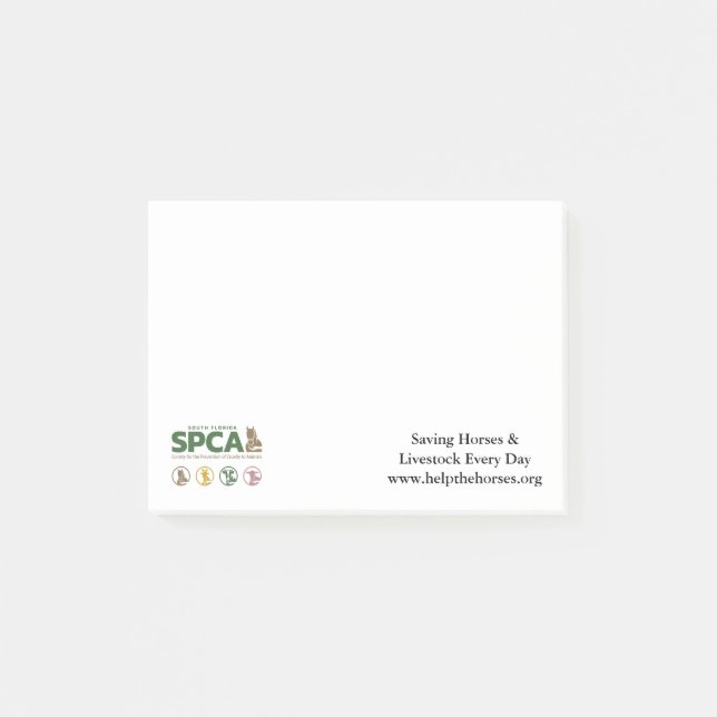 Post-it® South Florida SPCA Post Il Notes (Devant)