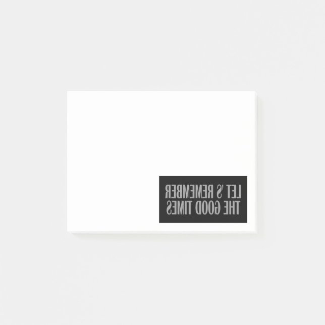 Post-it® Souvenons-nous des bons moments (Devant)