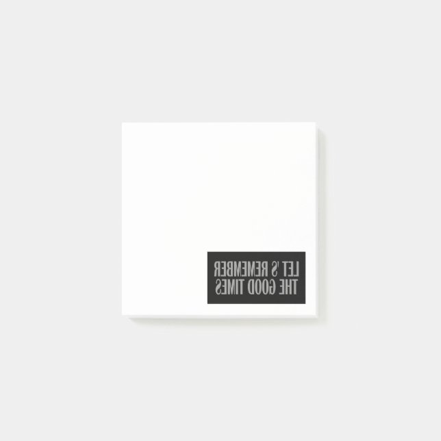 Post-it® Souvenons-nous des bons moments (Devant)