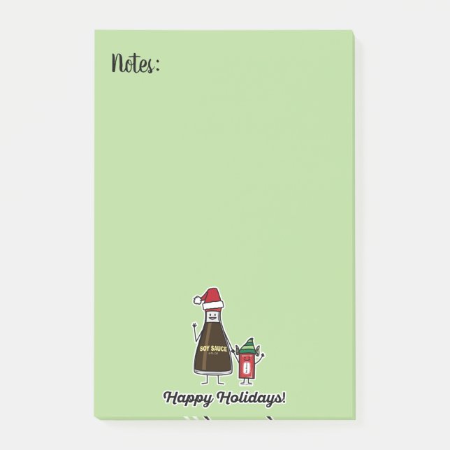 Post-it® Soy Sauce Bouteille Paquet enfant Noël Père Noël (Devant)