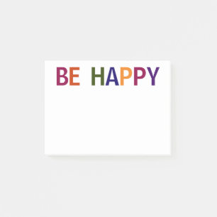 Post-it® Soyez Heureux Multicolore 4 x 3