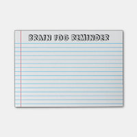 Spoonie - Brain Fog Post-It Notes-Maladie Chroniqu