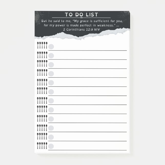 Post-it® Spoonie To-Do List (Devant)