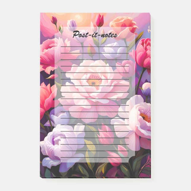 Post-it® Spring Zen Sunrise Pink Blossom Garden  (Devant)