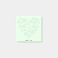 St patrick's day 3 feuilles trèfle Coeur Vert past