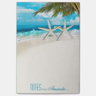 Post-it® Starfish Couple White Sands Beach Personnalisé