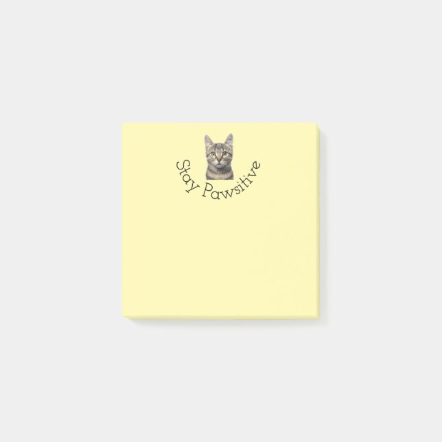 Post-it® Stay Pawsitive Cat Post Notes (Devant)