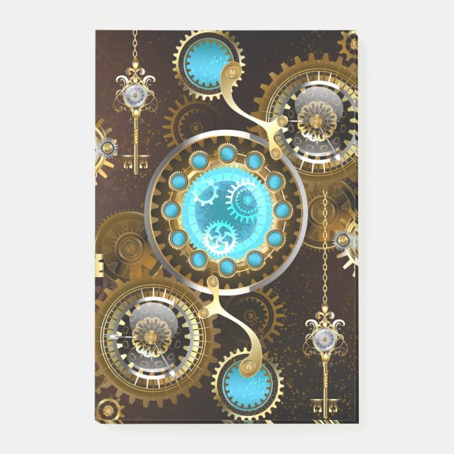 Post-it® Steampunk Rusty Background (Devant)