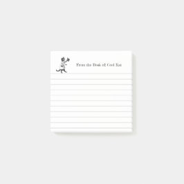Post-it® Stick Vintage Personnalisé Haut Chapeau Chat Lined