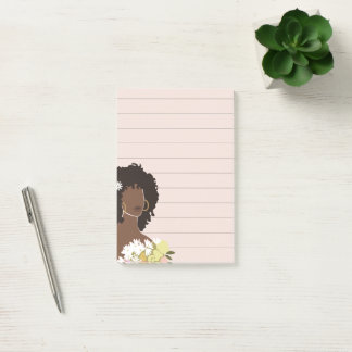 Post-it® Sticky Linky Portrait Femme Noire