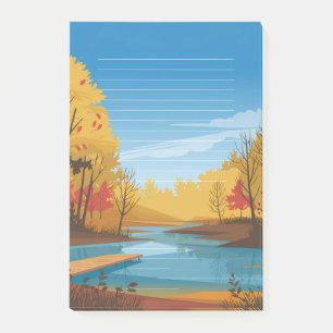 Post-it® Stillness dorée : Lac d'automne