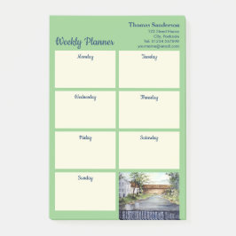 Post-it® Stream New England Paysage peinture aquarelle