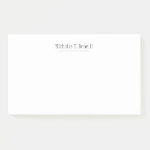 Post-it® Style classique blanc élégant sobre