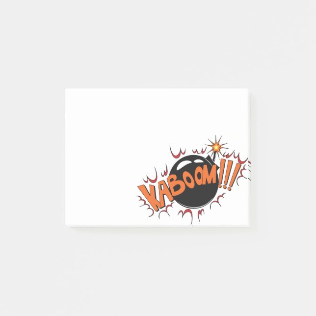 Post-it® Style comique KaBoom d'art de bruit ! (Devant)