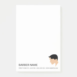 Post-it® Style de cheveux masculin classique dessin Barbier