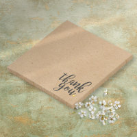 Style Papier Kraft Rustique Merci