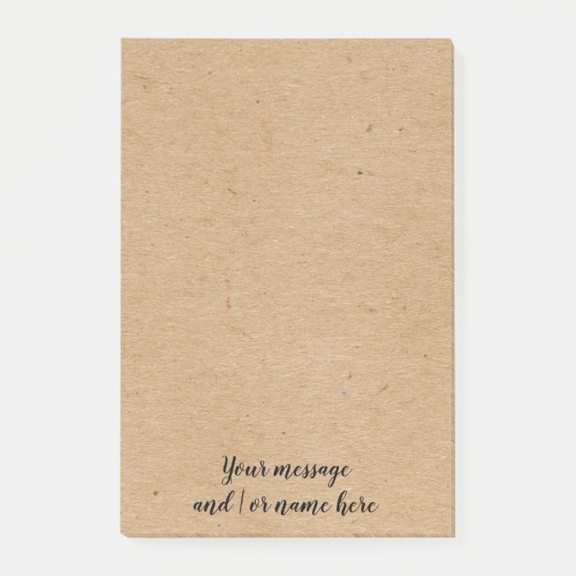 Post-it® Style papier rustique Kraft personnalisé (Devant)