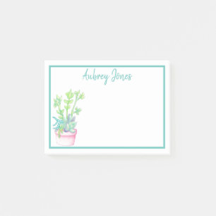 Post-it® Succulents mignons en pointillés   Personnalisé