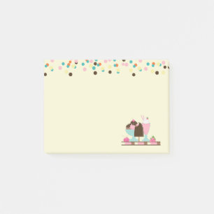 Post-it® Sundae et Confetti, crème glacée