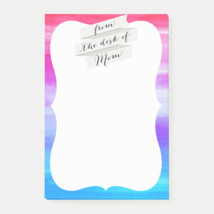 Post-it® sur le bureau de la mère bloc-notes 4x6