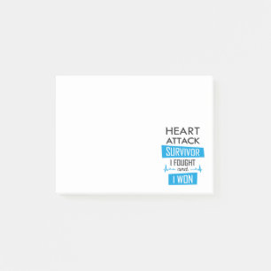 Post-it® Survivant de l'attaque cardiaque, je me suis battu