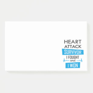 Post-it® Survivant de l'attaque cardiaque, je me suis battu