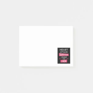 Post-it® Survivant de l'attaque cardiaque, je me suis battu