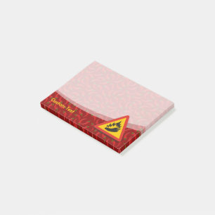 Post-it® Symbole de danger de poivre chaud