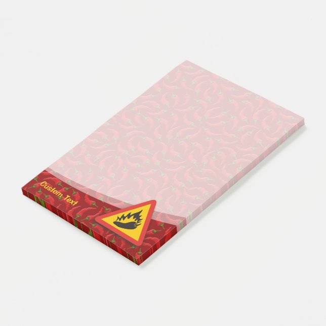 Post-it® Symbole de danger de poivre chaud (Incliné)