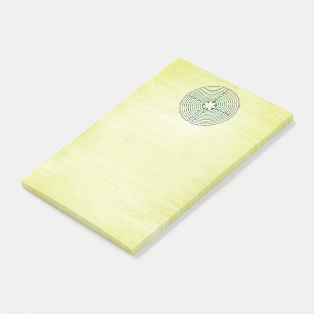 Post-it® Symbole de géométrie sacrée - Labyrinthe de Chartr (Incliné)