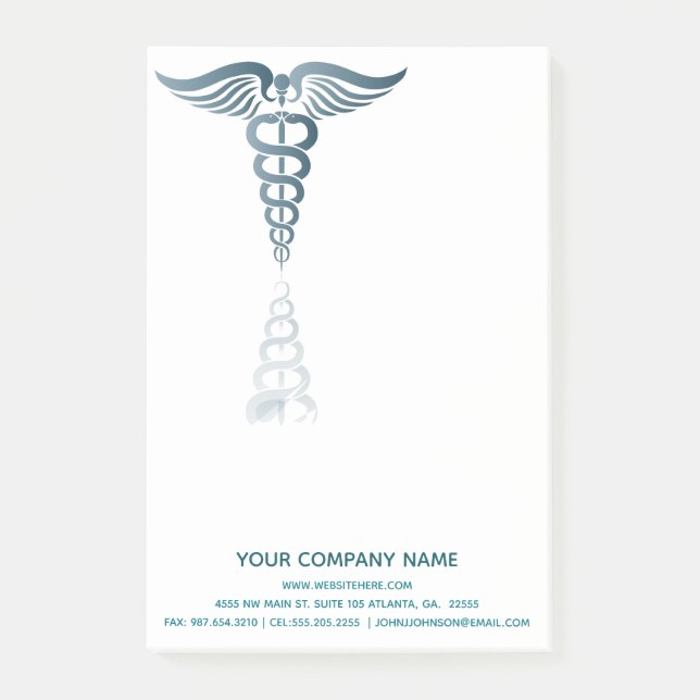 Post-it® Symbole Médicale de la conception des réceptions m (Devant)