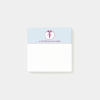 Symbole Médicale simple Red Caduceus Nurse