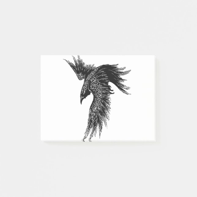 Post-it® Symbole viking de Corbeau Norse (Devant)