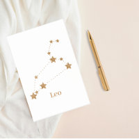 SYMBOLE Zodiaque moderne Gold Leo | Incendie d'élé