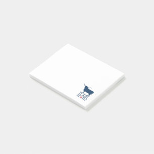 Post-it® Symboles du Texas, Longhorn, marine