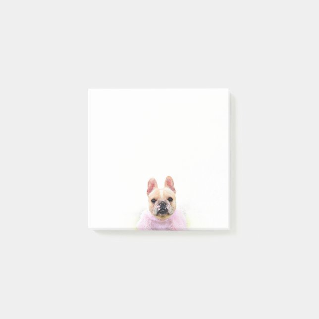 Post-it® Sympa French Bulldog Glam Frenchie Illustration (Devant)
