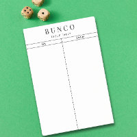 Table Bunco simple noir et blanc