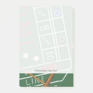 Post-it® Table Casino Craps avec chips et dés