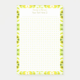 Post-it® Tableau Cadeau Personnalisé Jaune Vert Point Grill