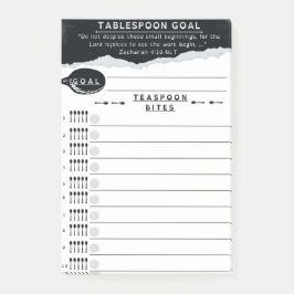 Post-it® Tablespoon Goals List