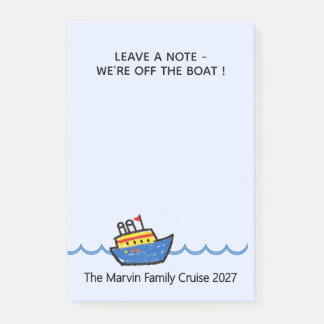 Post-it® Tablette de message pour bateau de croisière
