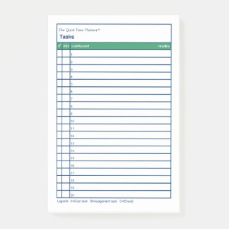 Post-it® Tâches du planificateur de temps silencieux™ - Not
