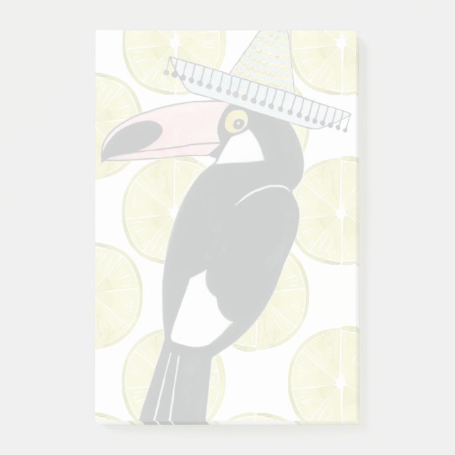 Post-it® Taco à propos d'amour | Toucan Sombrero (Devant)