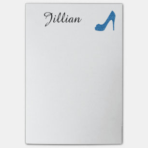 Post-it® Talon haut bleu scintillant