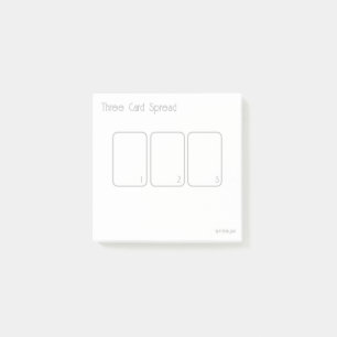 Post-it® Tarot à trois cartes (petit, simple)