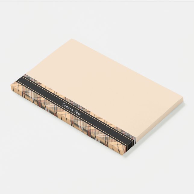 Post-it® Tartan beige et Brown (Incliné)